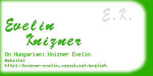 evelin knizner business card